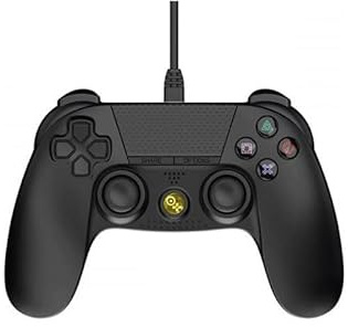 Born To Vape presente Manette PS4 Filaire Noire avec C�ble 3M - Accessoire Gaming et son sticker BTV exclusif collectionnable