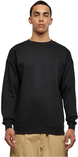 Urban Classics Herren Crewneck Sweatshirt, Black (Black 7), XXL EU
