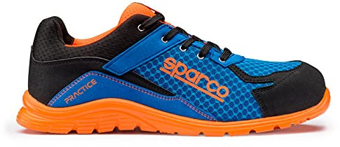 Sparco Chaussures de sécurité légères Practice S1P Niki Bleu/Orange Taille 47
