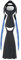 AQUALUNG Unisex-Adult PHAZER Fins, Weiß und Blau, S