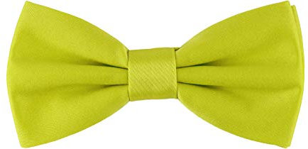 Ladeheid Fliege Kinder Jungen mit einstellbarem Band für Anzug festlich Kinderfliege Mode für Jungs MJ (10cm x 5cm) (10cm x 5cm, Limone)