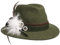 Lodenhut Manufaktur Marietta Trachtenhut Damen - Wollfilzhut Wollhut Herbst Sommer Frühjahr Winter Frühling-Sommer Herbst-Winter - 58 cm Oliv