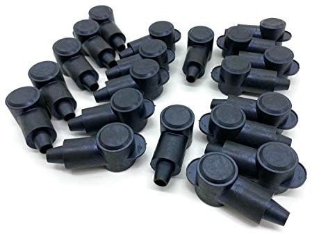 eXODA Polschutzkappe für Kabel 16 bis 50 mm² 10x Kopf 22mm temperaturbeständig PVC von -35 bis 105 Grad Celsius ideal zur Abdeckung von Kabelschuhen und Verbindungen