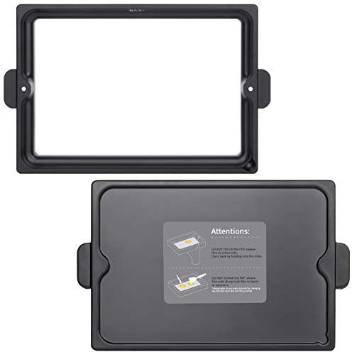 ELEGOO Metallharztank für ELEGOO Saturn 3D Drucker mit FEP Vorinstalliert, 1 Deckel und 3 Inbusschlüssel, Resin Vat?kompatibel mit Saturn und Saturn S