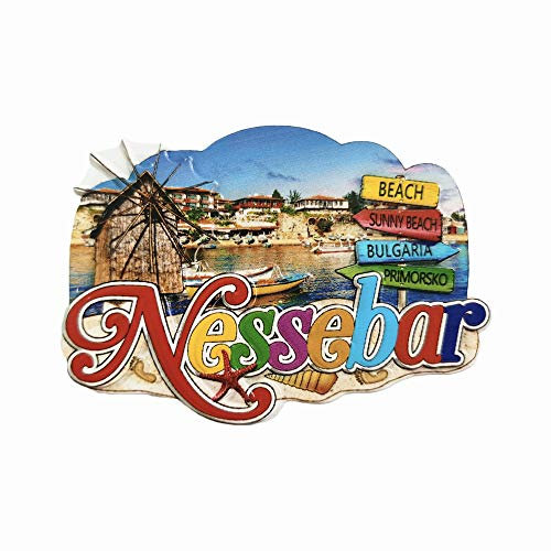 Bulgarien Nessebar 3D-Kühlschrankmagnet, Souvenir, Geschenk, handgefertigt, Heim- und Küchendekoration, Nessebar-Kühlschrankmagnet-Kollektion