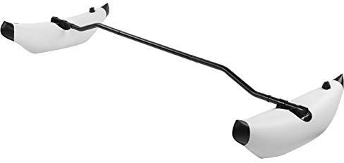 Alomejor Aufblasbarer Kajak-Stabilisator Kayak Float PVC-Kanu-Ausleger-Stabilisator-Kit Ausgleichs-Schwimmboot-Stabilisierungsstange Zubehör(Weiß)
