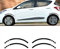ZZMOQ Seitenrock Aufkleber Hyundai i10, 4PCS gebogen, Multicolor, Modern, Auto Dekoration, Autosticker