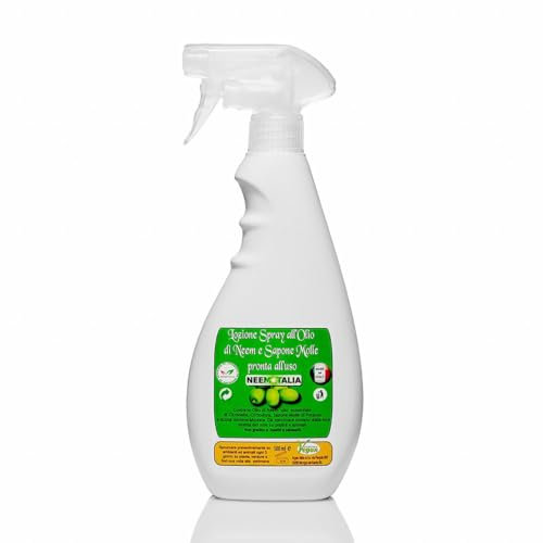 OLIO DI NEEM/SAPONE MOLLE SPRAYPRONTO ALL'USO PER ORTO, PIANTE, GIARDINO, AMBIENTI