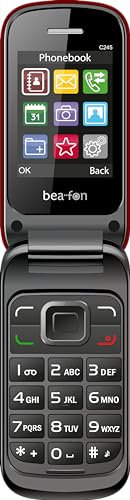Beafon, C245, Classic Line, Klapphandy, Tastenhandy, XL 2,4 (6,1cm) Farbdisplay, Kamera, rot