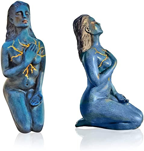 Selbstliebe und formende Geisteskulptur Göttin 18 cm Heilende Göttin Skulptur Selbstliebe Statue Kunst Harz Handwerk Ornamente Garten Heimdekoration Valentinstag Ostern Geschenk