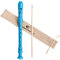 CONJURER Flûte à bec Soprano Instrument pour les Enfants et Étudiant - allemand Doigté 8 Trou de la Flûte ABS Descant enregistrement pour les Débutants avec Tige de Nettoyage et le Sac, Bleu