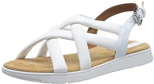 Geox Femme D Dandra, Blanc, 36 EU