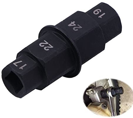 GZXYUAN Spindle Wheel Removal Tool Motorcycles Hex Axle Tool Spindle Socket Adapter Hex Front Rear Wheel Tool for 17mm 19mm 22mm 24mm Front Axle