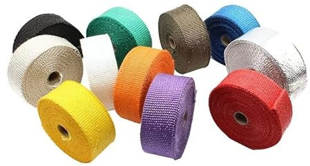 Cinta Anticalorica Para Escapes Cinta térmica de escape for motocicleta Cinta Termica (Color : 5cm 15m Yellow)