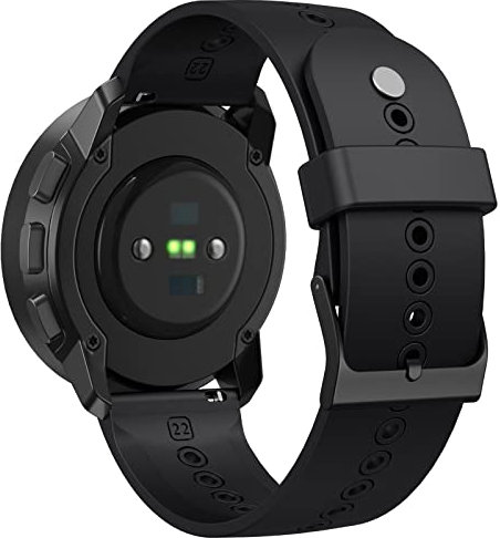 22mm Armband für Suunto 9 Peak/ 5 Peak Armband, Weiches Silikon Sport Ersatzarmband für Suunto 5 Peak Armbänder mit Metall Druckknopf & Anti Loss Ring