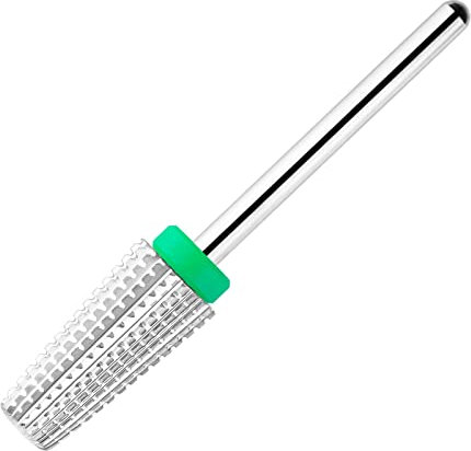 BNG 5-in-1 Fräser Bit Für Gelnägel, Hartmetall Nagelfräser Für Acryl Nägel, Profi 3/32-Zoll Elektro Nagelbohrer, Wolframstahl Bits Maniküre Pediküre Salon Werkzeug(Grob, Silber)