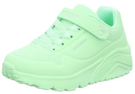 Skechers UNO Stand on Air Damen-Sneaker, Hellgrüner Synthetikbesatz, 31 EU