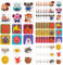 AOOGON 144 Stück Tier Kinder Aufkleber Stickers, Aufkleber für Kinder und Erwachsene (18Styles, 24Sheets)