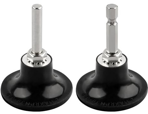 Mixiflor 2 Pack Quick Change Disc Pad Holder, Roloc Disc Pad Holder, 2 Inch Sanding Discs Holder Roll Lock Disc Pad Quick Change Disc Adapter with 1/4 Shank for Die Grinder Power Drill Driver
