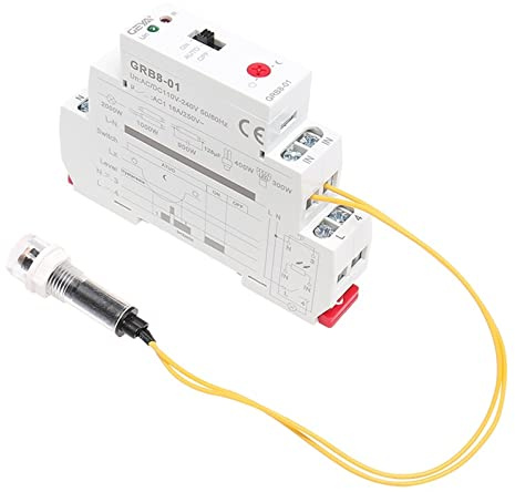 GRB8-01/02 Dämmerungsschalter mit Sensor AC110V-240V Photoelektrischer Timer-Lichtsensor-Relais (Größe: GRB8-02 AC110-240V) Ersatzschalter (Size : GRB8-01 AC110-240V)