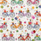 Geschenkpapier für Geburtstag mit Tier Motiv 70cm x 2m Rolle (Bunt mit Fahrrad Motiv)