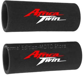 Generic Aveko Manopole manubrio Per Honda CRF 1000 1100 L CRF1100L Africa Twin Copri impugnatura in spugna per moto Anti-shock Antiscivolo (rosso)