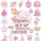 40th Birthday Cruise Door Magnets Decorations, Rose Gold Happy 40th Birthday Cruise Ship Door Decor Magnetic for 40th Women Men Anniversary Party Supplies Favors Door Refrigerator Fridge Car Kitchen