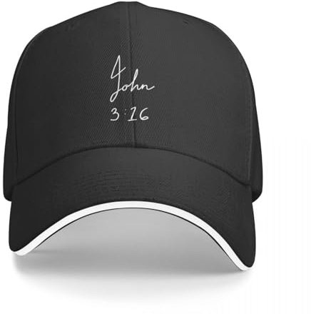 CWCMZDH Baseballmütze Baseballkappe John 3 16 (weißer Text) Kappe Baseballkappe Bergsteigerkappe für Damen Herren