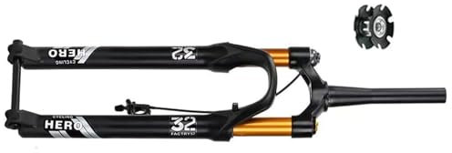 KLYso Forcella Anteriore For Bicicletta MTB Ultraleggera Con Controllo A Filo Da 1-1/2, Corsa Da 120 Mm, Perno Passante Da 110×15 Mm, Sterzo Conico(29inch)