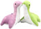 2 Pcs Apexlegendary Nessies Plush Apexlegendary Figur Nessies Niedlich Plüschpuppe 20 cm / 7.9 Inch Apexlegendary Nessies Monster Party Deko Doll