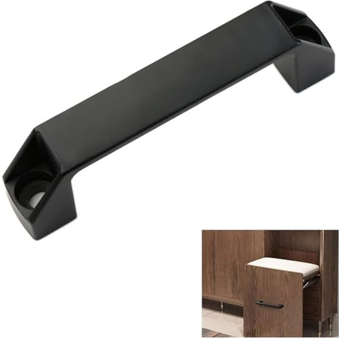 syiyunran Vintage Gusseisen Türgriffe - schwarz1 pc Schrank Türgriff aus verdicktem Nylon und Aluminium türgriff Innentüren schiebetorgriffe für Gartenhäuser Holztore Küchenschränke Kleiderschränke