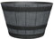 Fixtures Business & Homewares Half Barrel Cask Grey 51cm x 32cm Large Resin All Weather Planter
