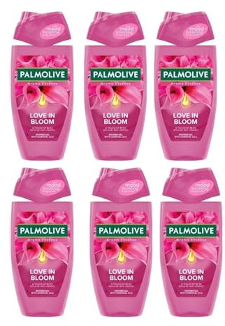 6x Palmolive Aroma Essence LOVE IN BLOOM Soft Rose & Peony Shower Gel Body Wash 250ml