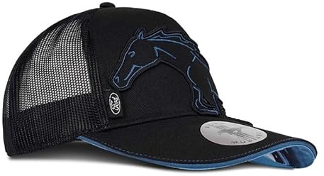 Ford Mustang Baseball Cap Pony Schwarz-Petrol
