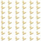50 Stück Kleine Bulldogge Büroklammern, 22mm Mini Metall Klammern, Multi-function Scharnier Clip Briefklemmer für Tags Taschen, Fotos,Zeichnungen, Kunsthandwerk, Büro, Küche (Gold)