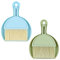 Mini Dustpan and Brush Sets, 2Pack Dust Pan and Brush，Handheld Broom and Dustpan Set, Portable Cleaning Brush with Dustpan Combo for Home, Table, Countertop, Sofa, Key Board (Blue green)