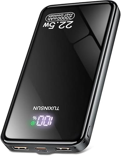 Power Bank 22.5W 20000mAh Bateria Externa Carga Rapida, Bateria Portatil PD3.0 QC4.0, Powerbank USB C Input & Output con Pantalla LCD Compatible con Smartphones, smartwatches, etc