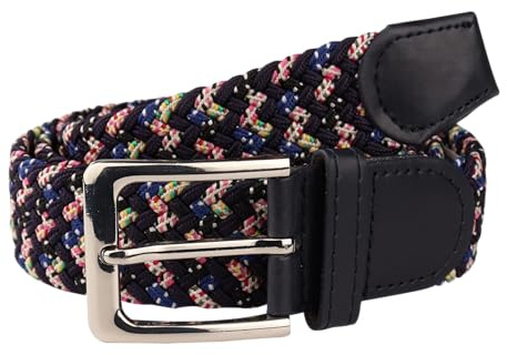 MIRROSI® Flechtgürtel Elastischer Stoffgürtel Flechtgürtel für Damen und Herren (3,5CM Breit, Super Weich) Geflochtener Stretchgürtel UNISEX