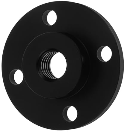 Schwarz Mikrofon Wandhalterung mit 3/8-16 Gewinde aus Aluminiumlegierung | Stabile Wand und Tischmontage, Einfache Installation, Flexibel Einsetzbar für Campingstativ und Monitorgeräte