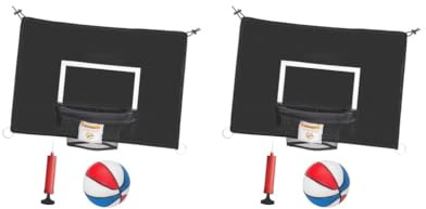 Mini-Trampolin-Basketballkorb für den Außenbereich, universelles Trampolin-Zubehör, 69 cm, farbiger Ball, 2 Stück