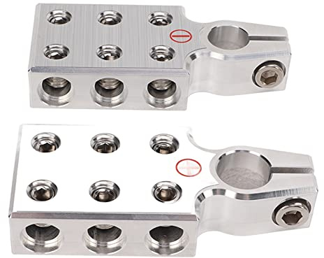 Generic Paire de Pinces de Borne de Batterie, pour Voiture, Camping-car, Camion, Moto, Mise à Niveau du Système Sonore