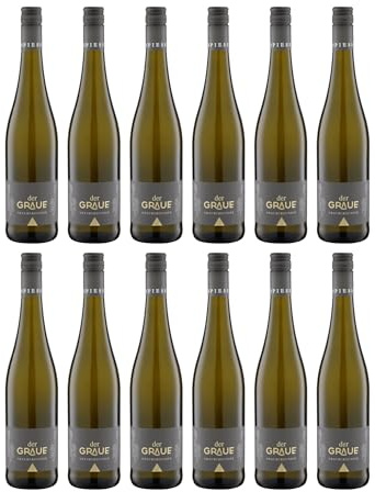 Weingut Spiess Grauburgunder Der Graue Weisswein Weiss Trocken VEGAN Deutschland inkl. FeinWert E-Book (12 x 0.75 l)