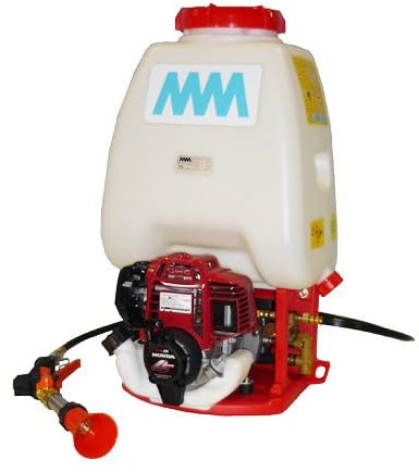 MM Sprayer 25L-H-R - Pulverizador de espalda térmica con motor de gasolina Honda GX25