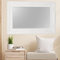 LEBENSwohnART Spiegel Marlon-S Weiss-Pur 120x80cm Wandspiegel pompös barock Holzrahmen Facette
