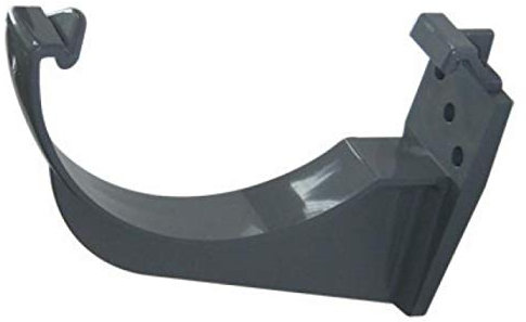 FLOPLAST 112mm Half Round Fascia Gutter Bracket - Grey - Bag of 5