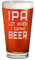 shop4ever IPA Bierglas Lot When I Drink Beer, Lasergravur, 473 ml, lustiges Geschenk für Ihn