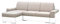 mb-moebel kleine Ecksofa Sofa Eckcouch Couch mit Schlaffunktion und Zwei Bettkasten Ottomane L-Form Wohnlandschaft Bruno (Beige + Weiß, Ecksofa Links)