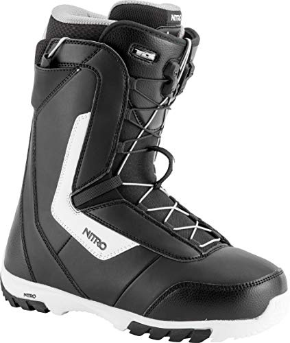 Nitro Snowboards Herren Boots Sentinel TLS '19 Leichter Snowboardschuh Snowboardboot mit Schnellschnürsystem Einsteiger Allround Freestyle Freeride Softboot Günstig Warm, Black, 28.5, 1191-848452