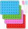 homEdge Stampi in silicone a forma di orsetto gommoso, set di 4 confezioni di stampi antiaderenti per cioccolatini gommosi con 2 contagocce blu, rosso, verde e rosa