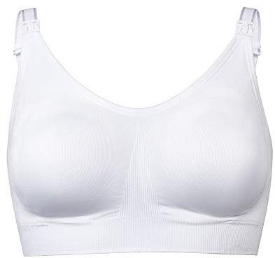 Medela Women's Ultimate BodyFit Bra, White, XL